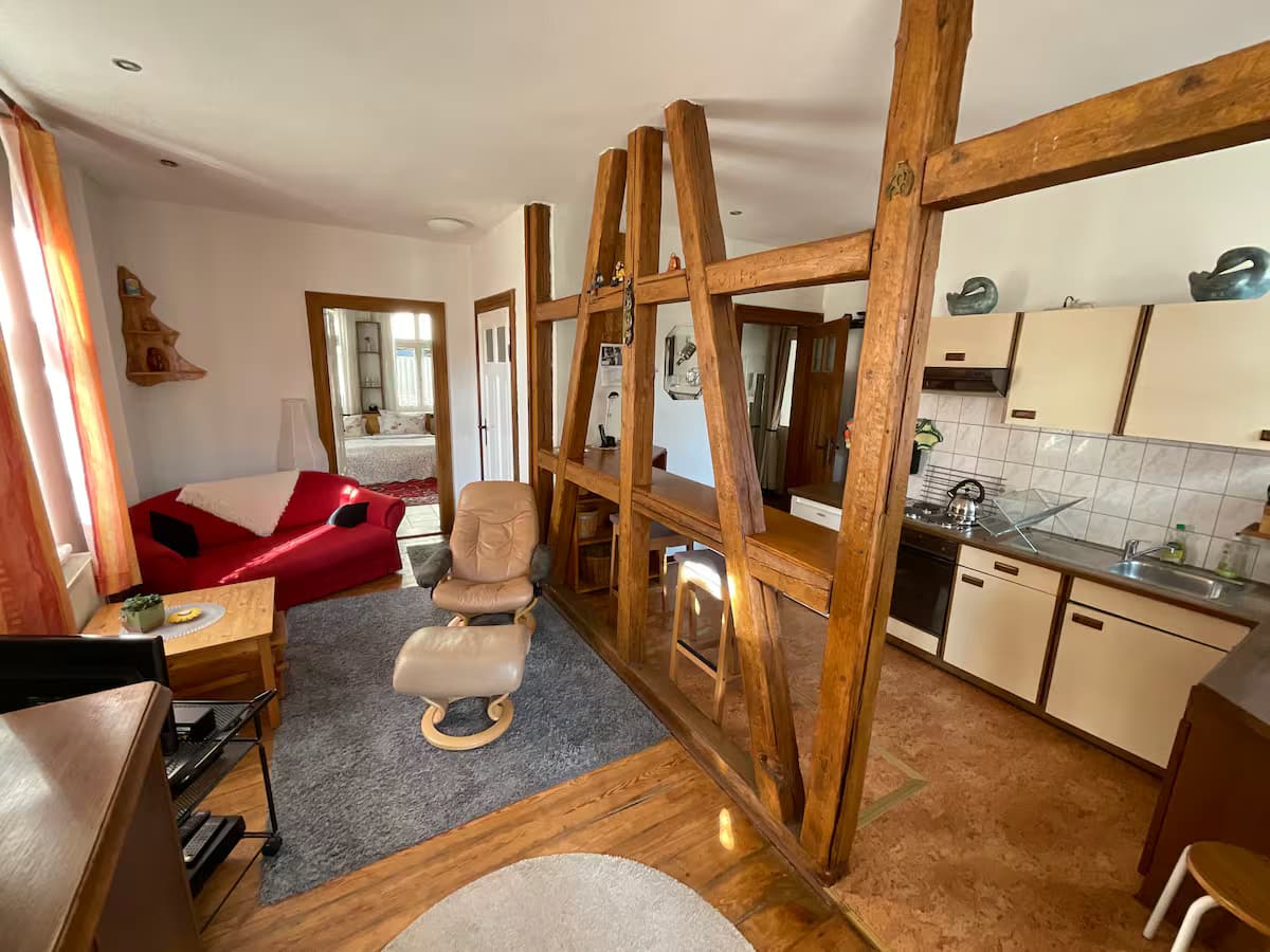 Wandelhallenblick Wohnzimmer